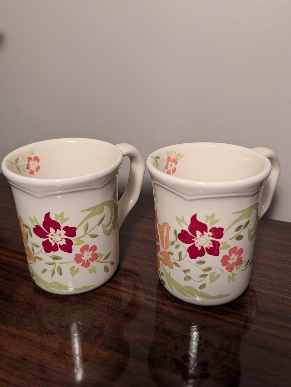 2 Mugs From BHG Citrus Blossoms Pattern